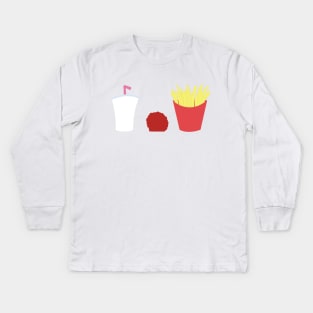 Minimalist Aqua Teen Hunger Force - ATHF Kids Long Sleeve T-Shirt